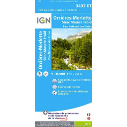 Carte IGN Top 25 « Orcières-Merlette » Carte IGN Top 25 « Orcières-Merlette »