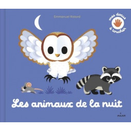 livre mes animaux  de la nuit à toucher
