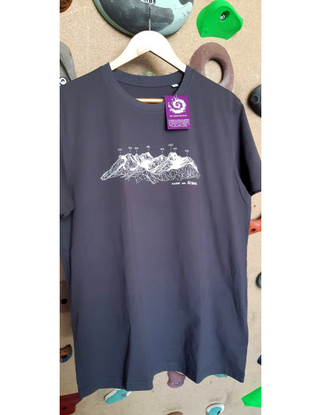 TEE-SHIRT massif des Ecrins HOMME gris