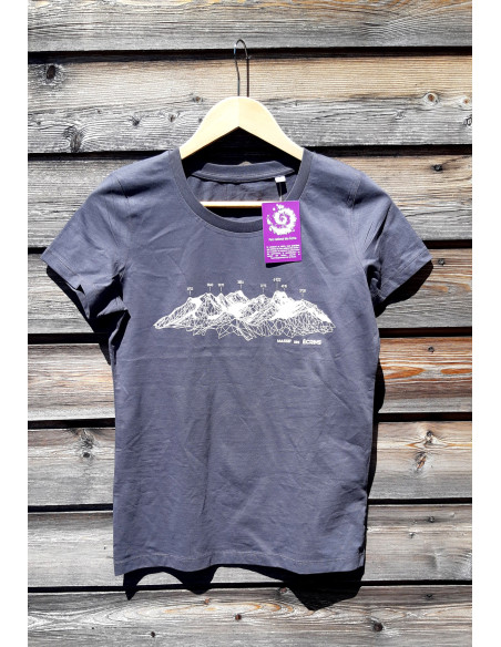 TEE-SHIRT massif des Ecrins FEMME gris