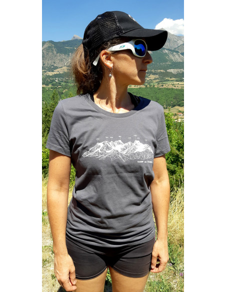 TEE-SHIRT massif des Ecrins FEMME gris