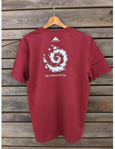 TEE-SHIRT massif des Ecrins HOMME BORDEAU 2