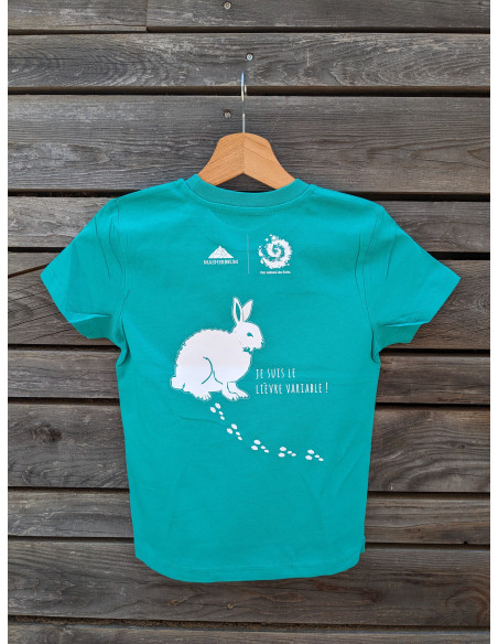 TEE-SHIRT lièvre ENFANT VERT