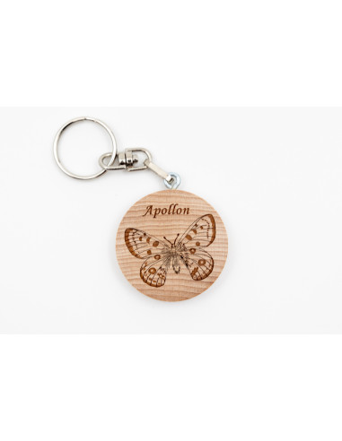 PORTE CLEF papillon Apollon