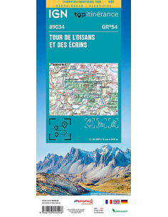 Carte IGN Tour de l'Oisans 2