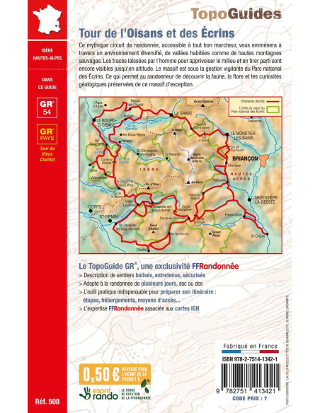 Topo-guide « Tour de l'Oisans et des Ecrins » 2025