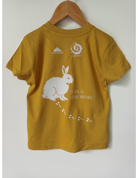 TEE-SHIRT lièvre ENFANT OCRE