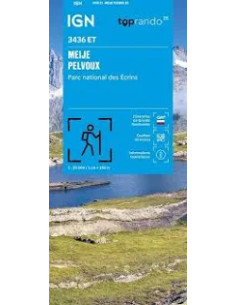 Carte IGN Top 25 : Meije-Pelvoux